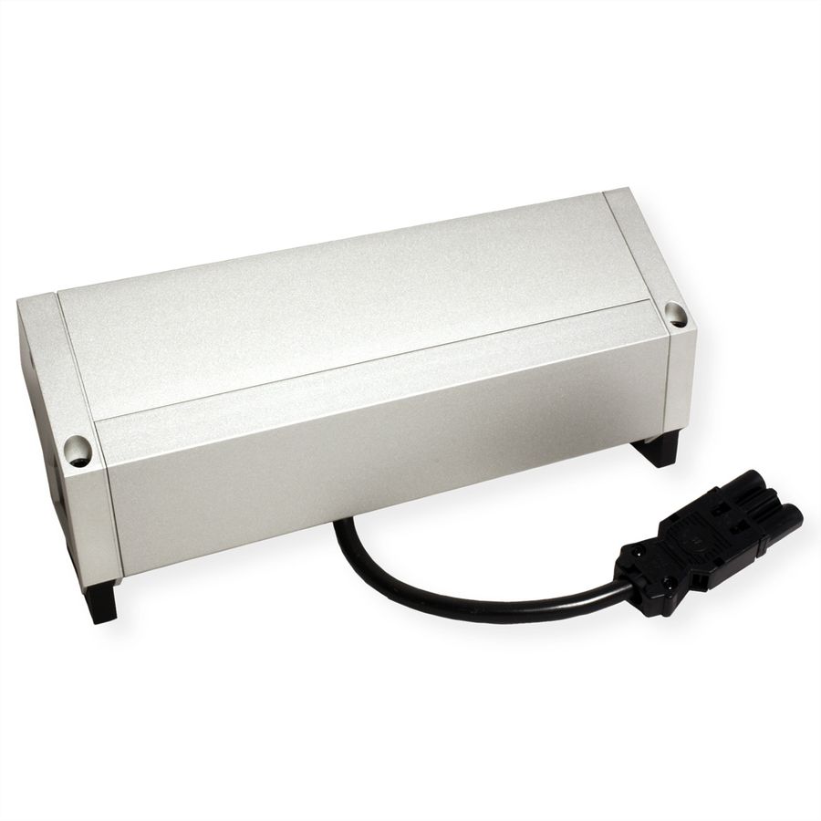 BACHMANN DESK2 2x earthing contact 1x USB charger 1x ABD, GST18 Inox