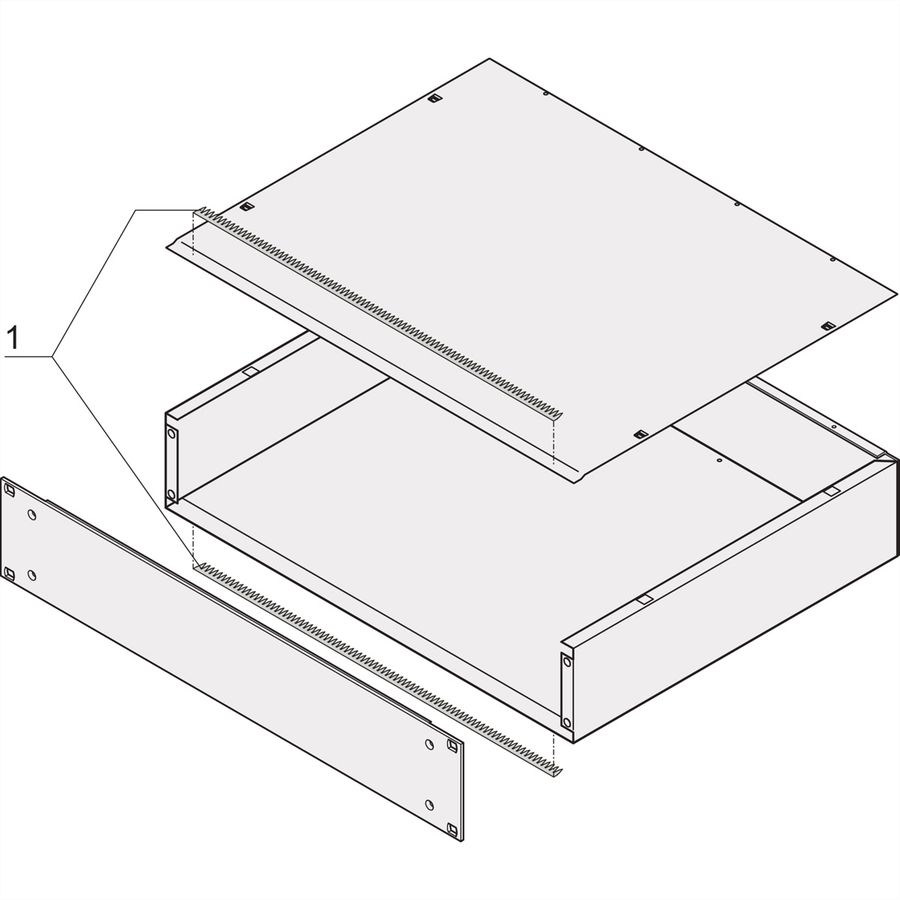 SCHROFF MultipacPRO EMC Shielding Kit, Aluminium Version