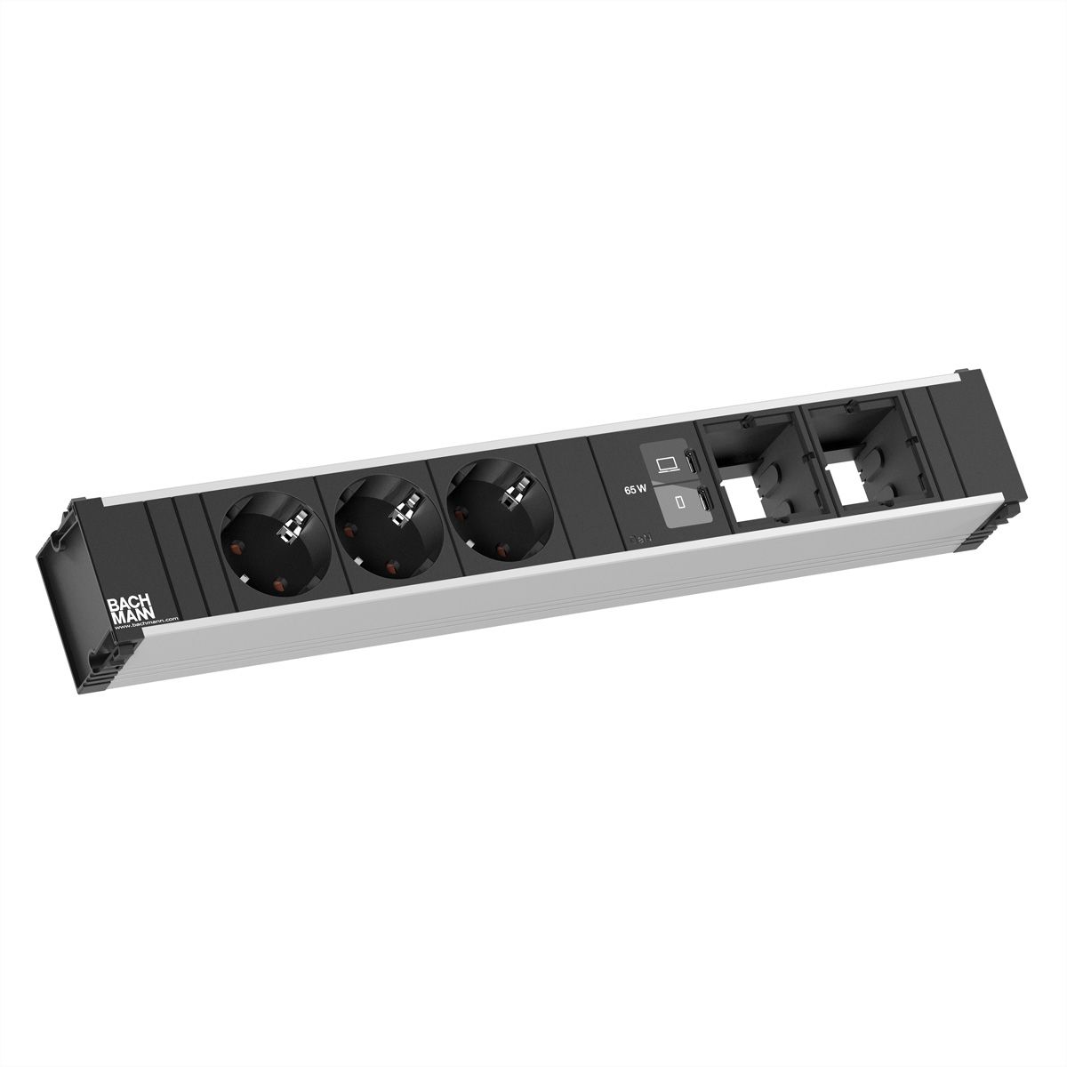 BACHMANN CONI 3xCEE7/3 1xUSB C/C 65W, 2xCM L=0.2m