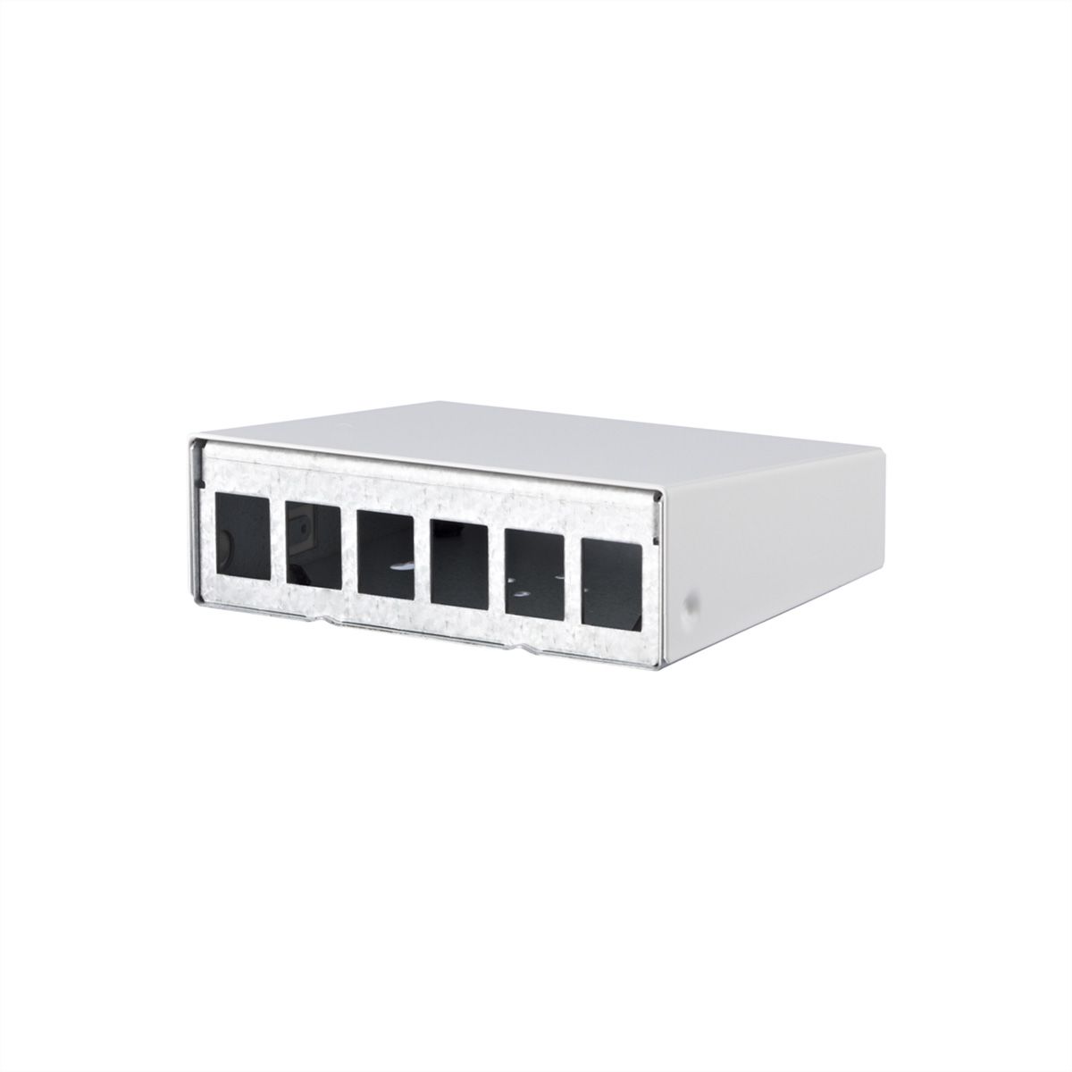METZ CONNECT Keystone AP-behuizing 6-poorts zuiver wit RAL9010