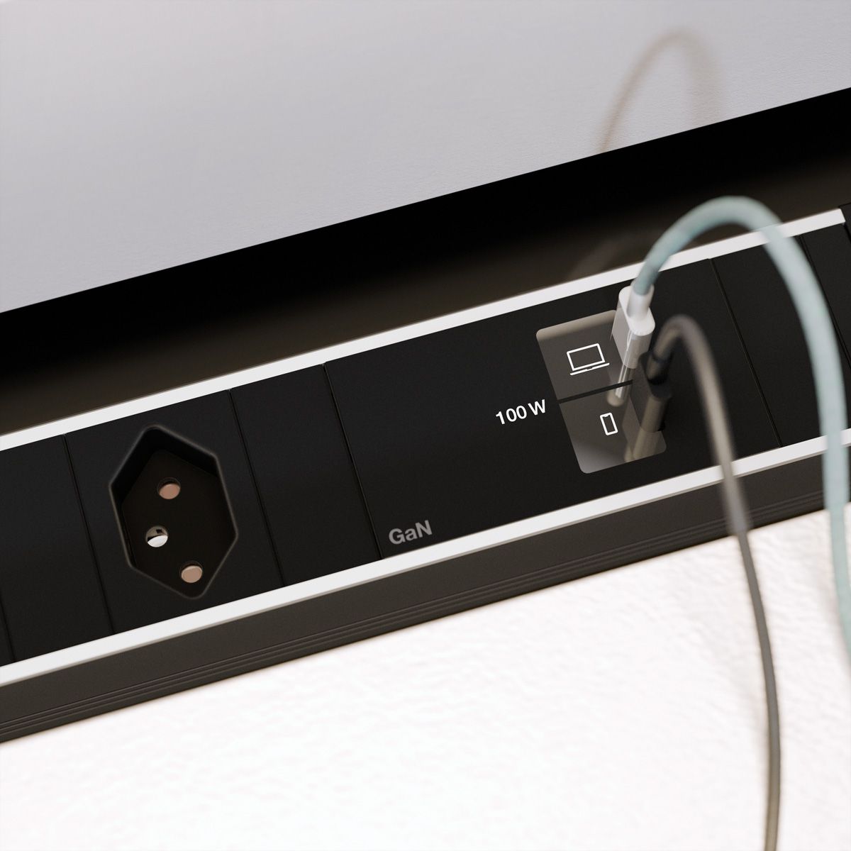 BACHMANN CONFERENCEF M 1xCH 0°, 1xUSB C/C 100W
