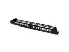 ROLINE Keystone 19'' Module Frame, 16 Ports, shielded, black