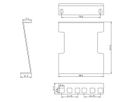 VALUE 19" Rack Depth Extender, 2 pcs, 2U, metal, 101.5mm