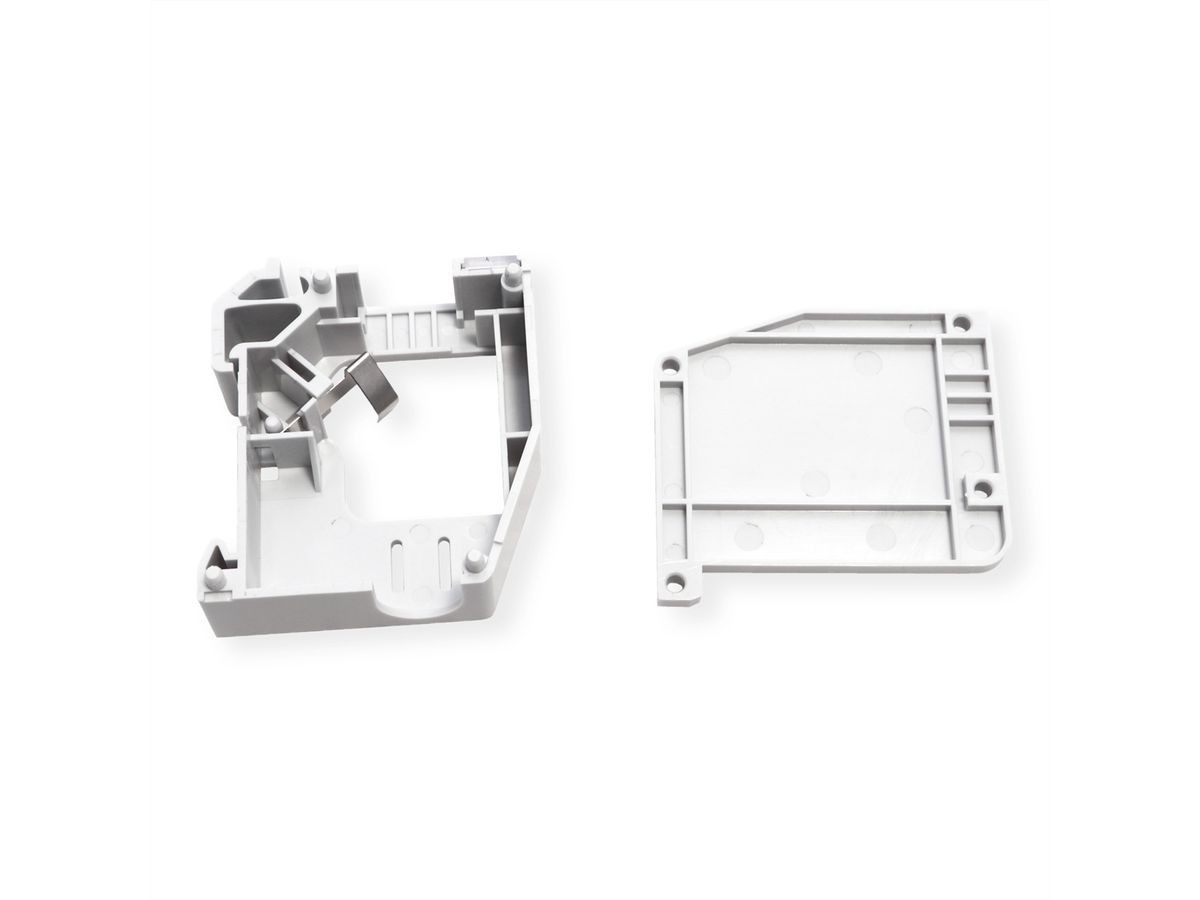 ROLINE Keystone Holder, empty, DIN-Rail, 180°