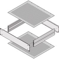 SCHROFF MultipacPRO Cover Plate, Perforated, Depth 340 mm