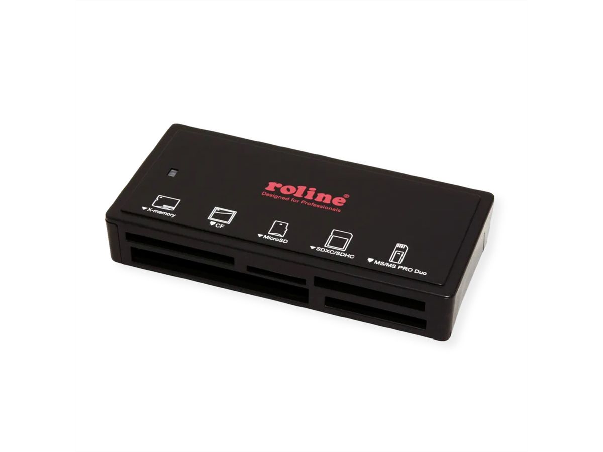 ROLINE USB 3.2 Gen 1 Multi Card Reader, zwart