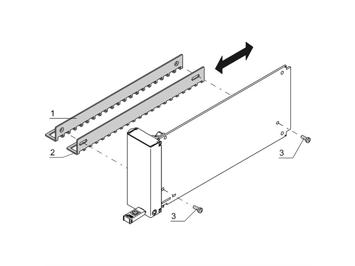SCHROFF Air Baffle for AMC Filler Modules, Full-Size