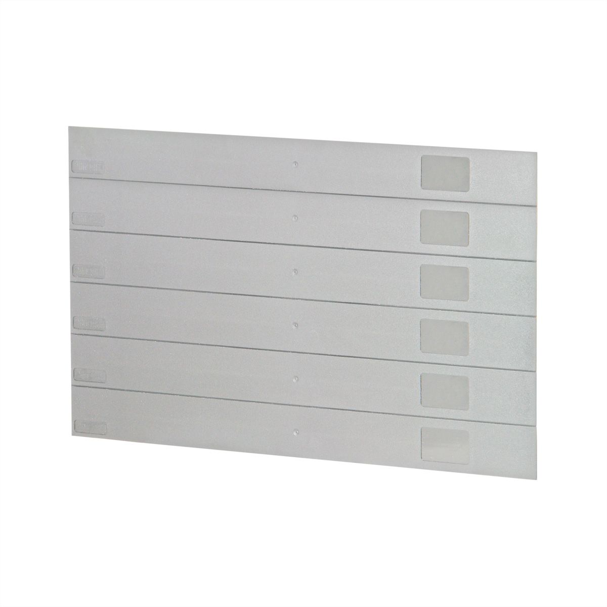 SCHROFF 19" Front Panel, Plastic, 6 U, RAL 7035, 10 Pieces