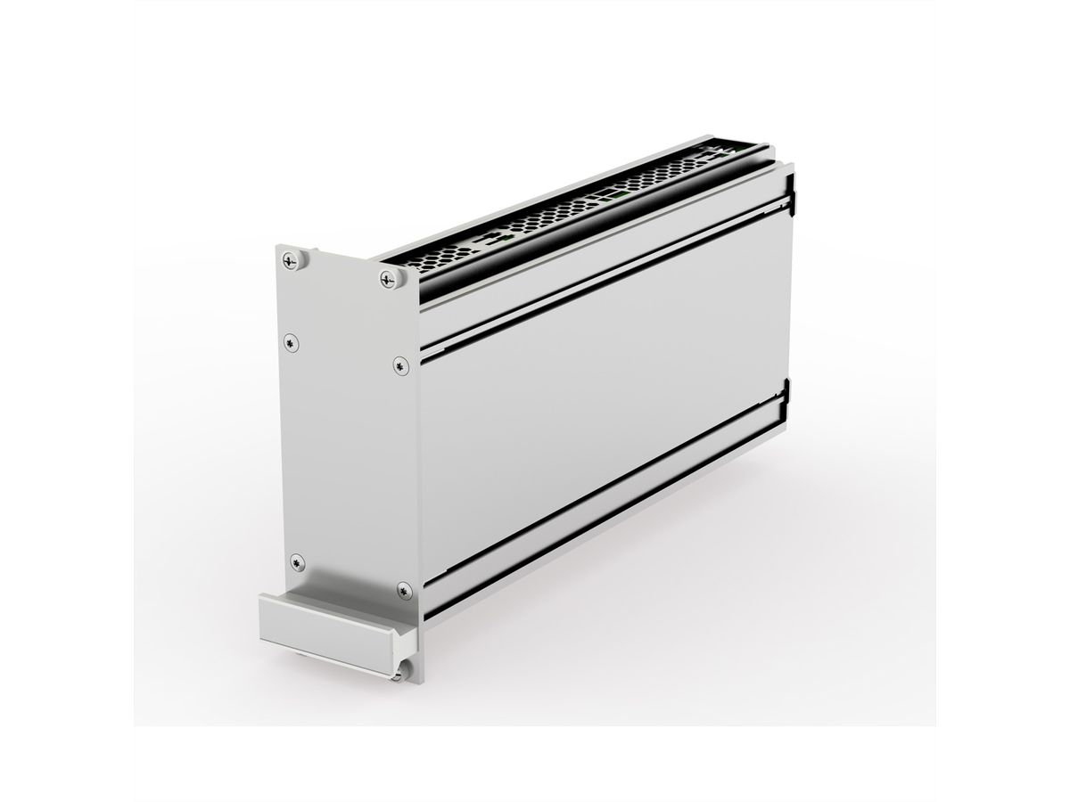 SCHROFF Frame Type Plug-In Unit PRO Kit, Perforated Covers, 1 Connector, 3 U, 10 HP, 227 mm