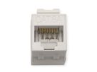 ROLINE Keystone Jack, Cat.6A (Class EA), RJ-45, UTP, tool-free, SLIM and SHORT, white