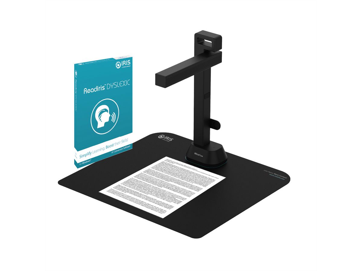 IRIScan Desk 6 Pro A3-documentscanner voor dyslexie, Mobiele desktop camera scanner