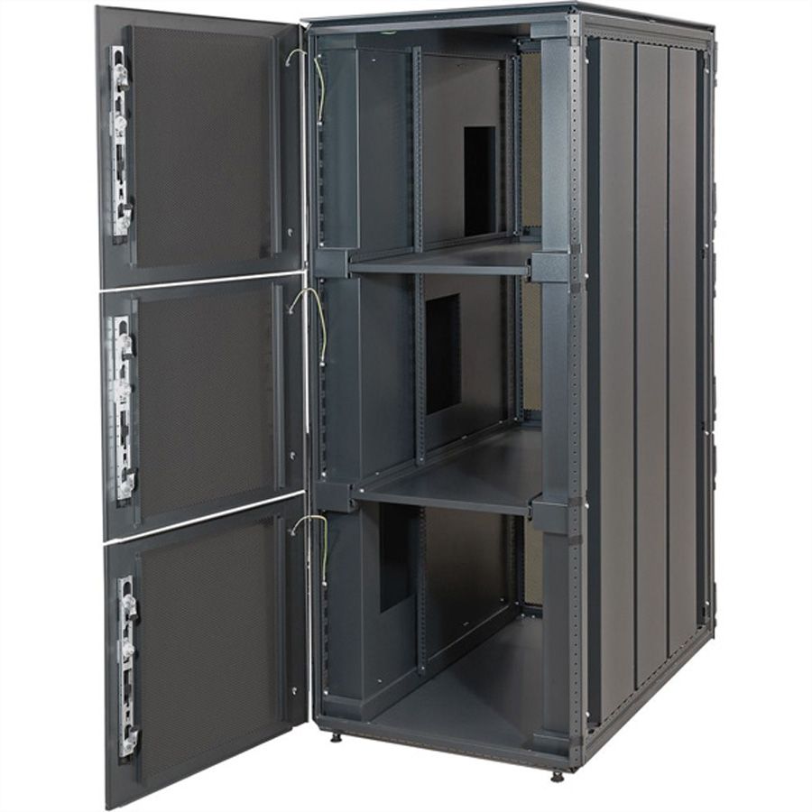 SCHROFF Varistar systeemkast, RAL 7021, 3 vakken, 42 HE, 2000H, 800W, 1000D, Kleur zwart/grijs