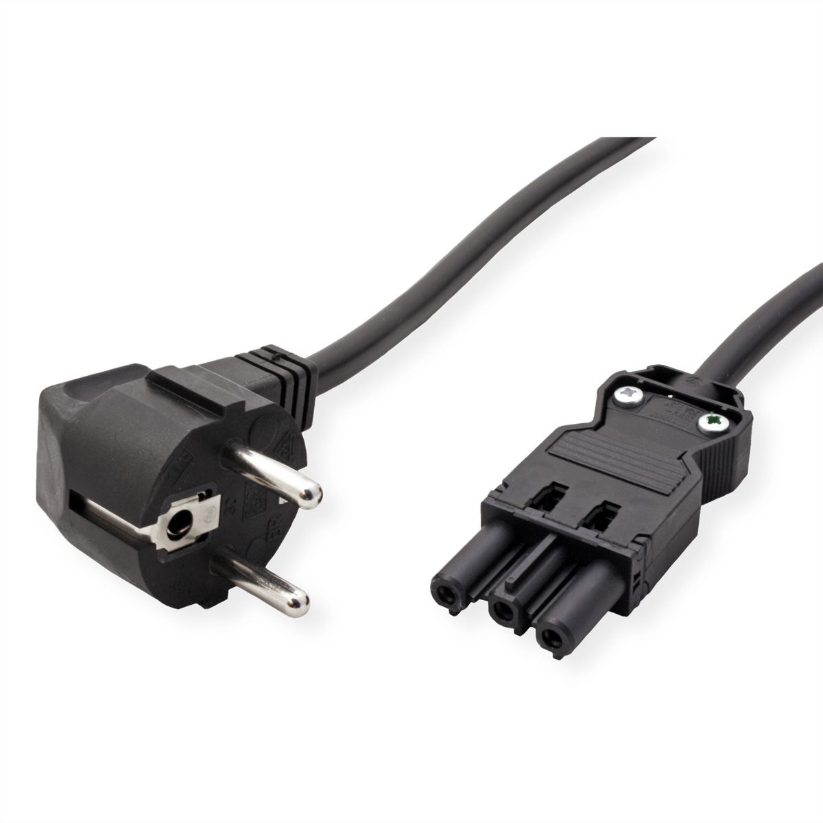 SCHROFF Wieland® Connecting Cables for Socket Strip, GST18, 2.5 m, SCHUKO/UTE