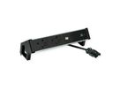 BACHMANN DESK2 ALU ZWART 2xUK, 1xUSBC 60W 0,2m GST18 Verenigd Koninkrijk (UK)