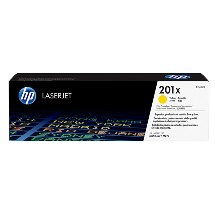 CF402X (201X), HP Color LaserJet Druckkassette yellow, hohe Kap., ca. 2.300 S., für HP Color LaserJet Pro M252, MFP M277