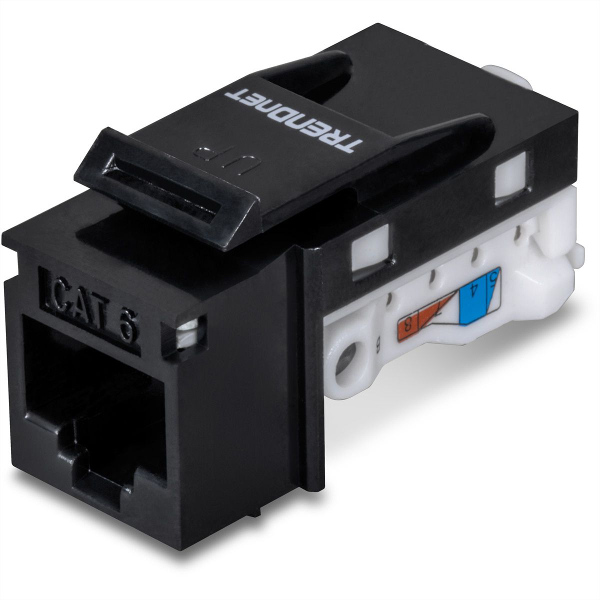 TRENDnet TC-K25C6BK Cat.6 RJ-45 Keystone, 25 stuks zwart, zwart