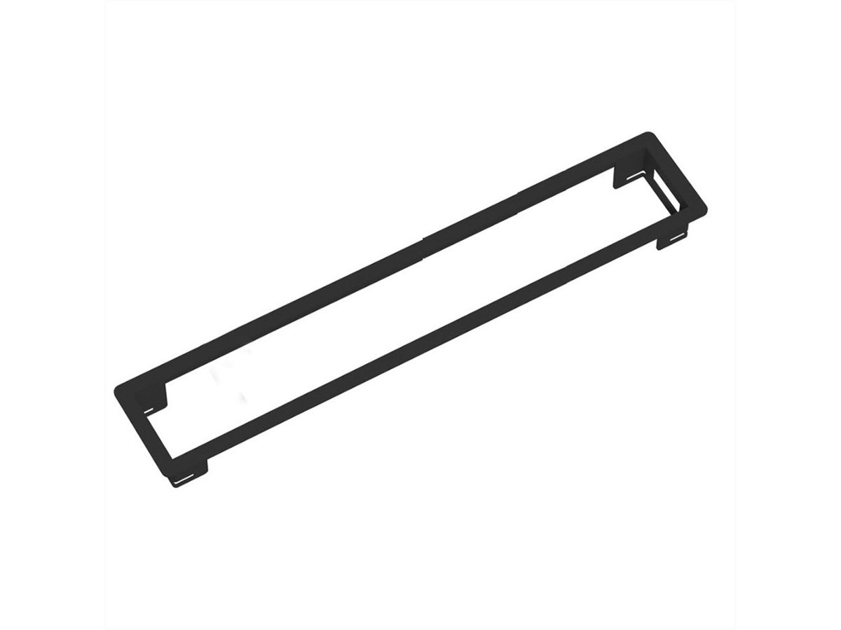 BACHMANN POWER FRAME inbouwframe Groot 6-voudig, RAL 9005 zwart