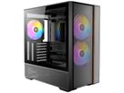 ANTEC FLUX Rear ATX/Micro-ATX/ITX Midi Tower PC Case, black