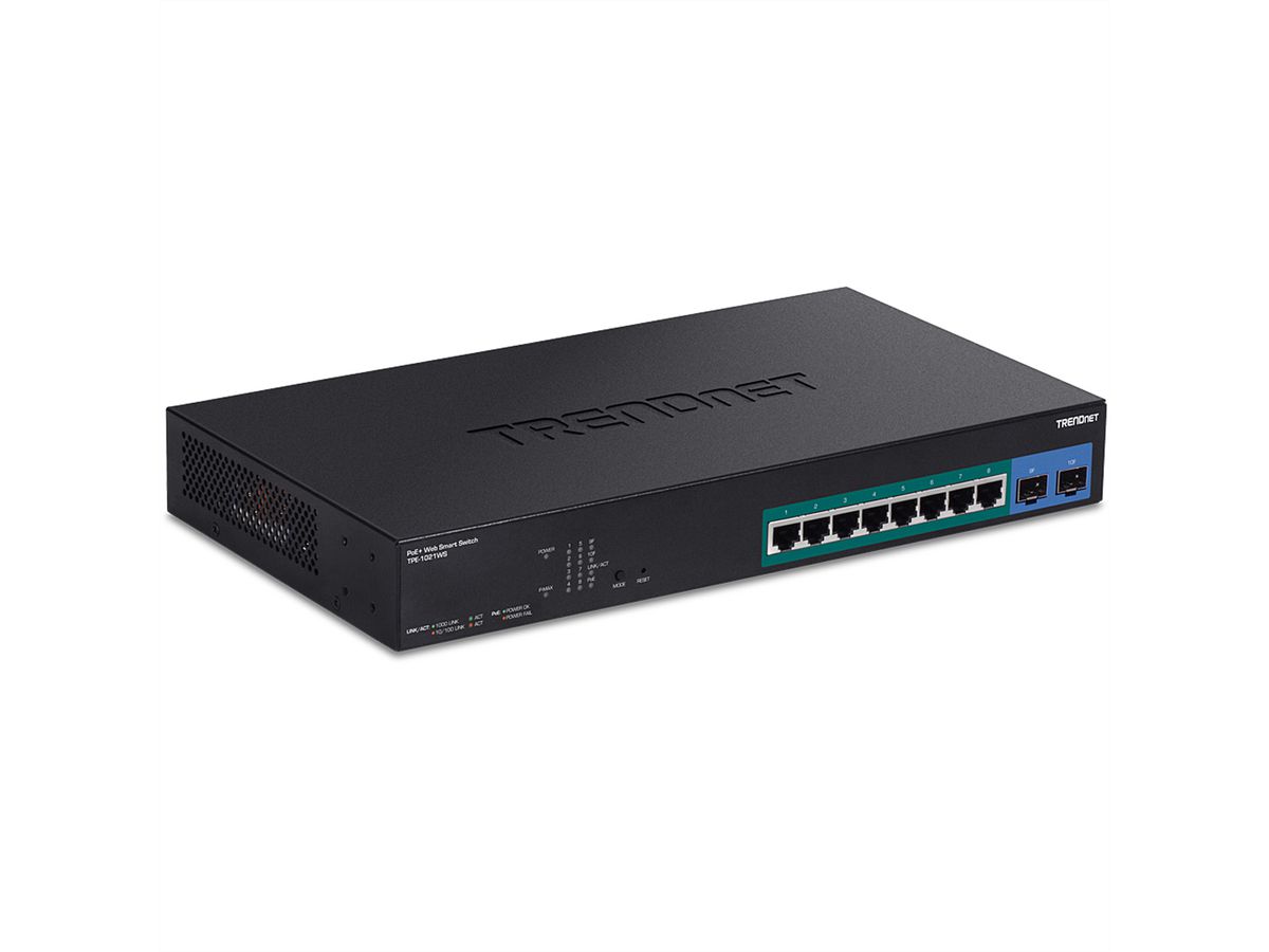 TRENDnet TPE-1021WS 10-poorts PoE+ Gigabit Web Smart Switch