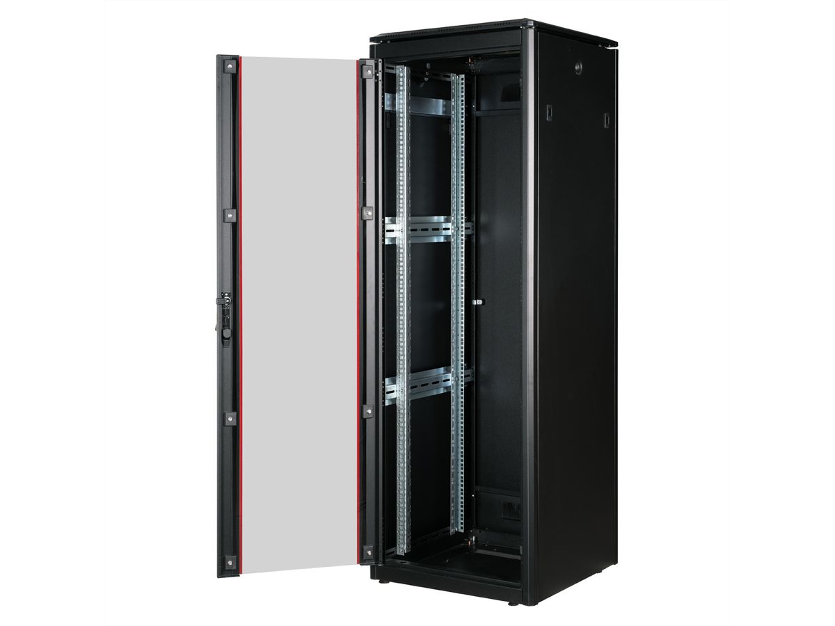 ROLINE 19-inch netwerkkast Pro 36 U , 600x600 BxD Glazen deur zwart