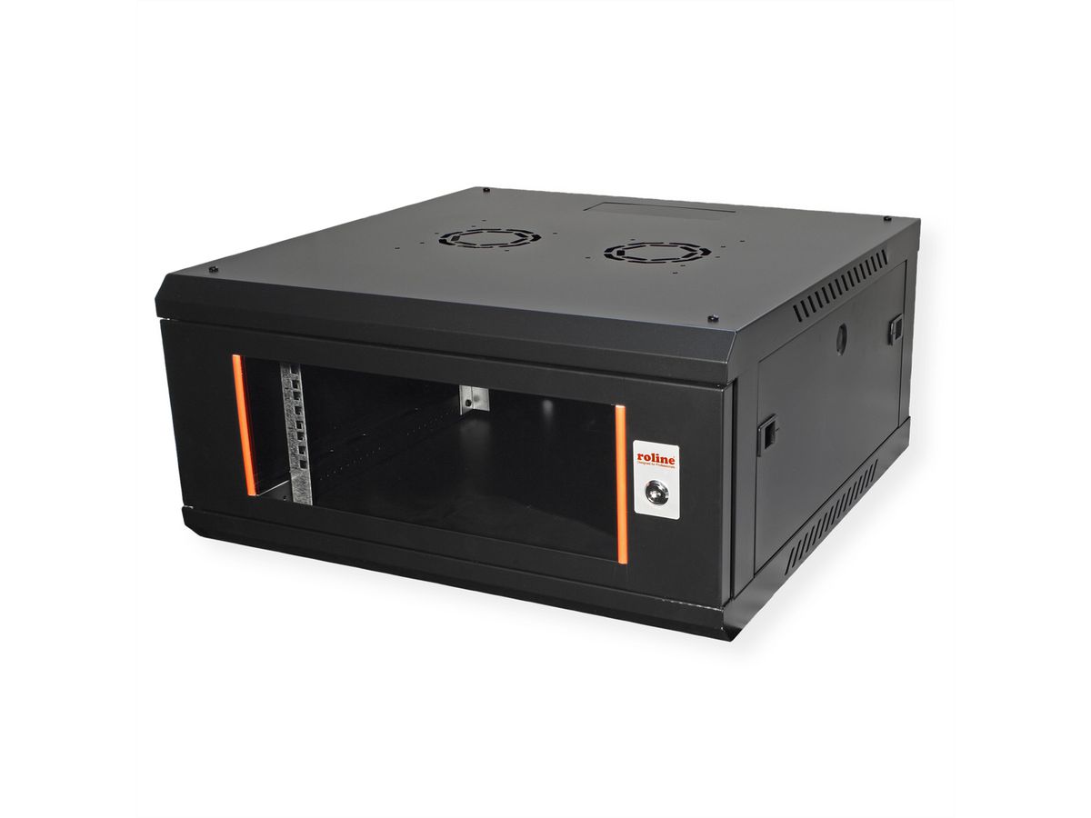 ROLINE 19" Wall Cabinet Basic Plus 4U, 600x600 BxT black