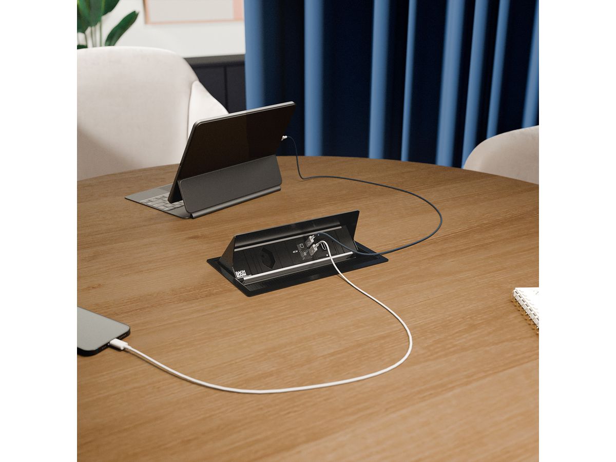 BACHMANN CONI S 1xCH 0° 1xUSB C/C 45W, 1xCM L=0,2m