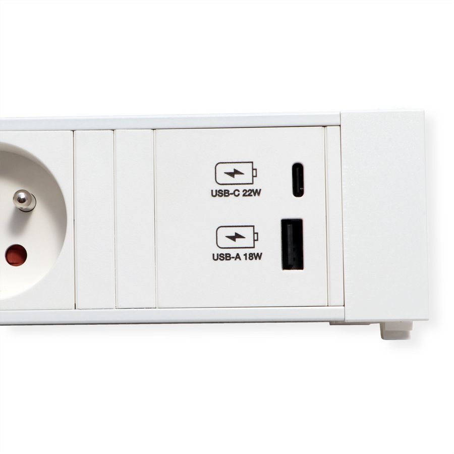 BACHMANN POWER FRAME 2xUTE 1xUSB A/C 22W 0.2m GST18
