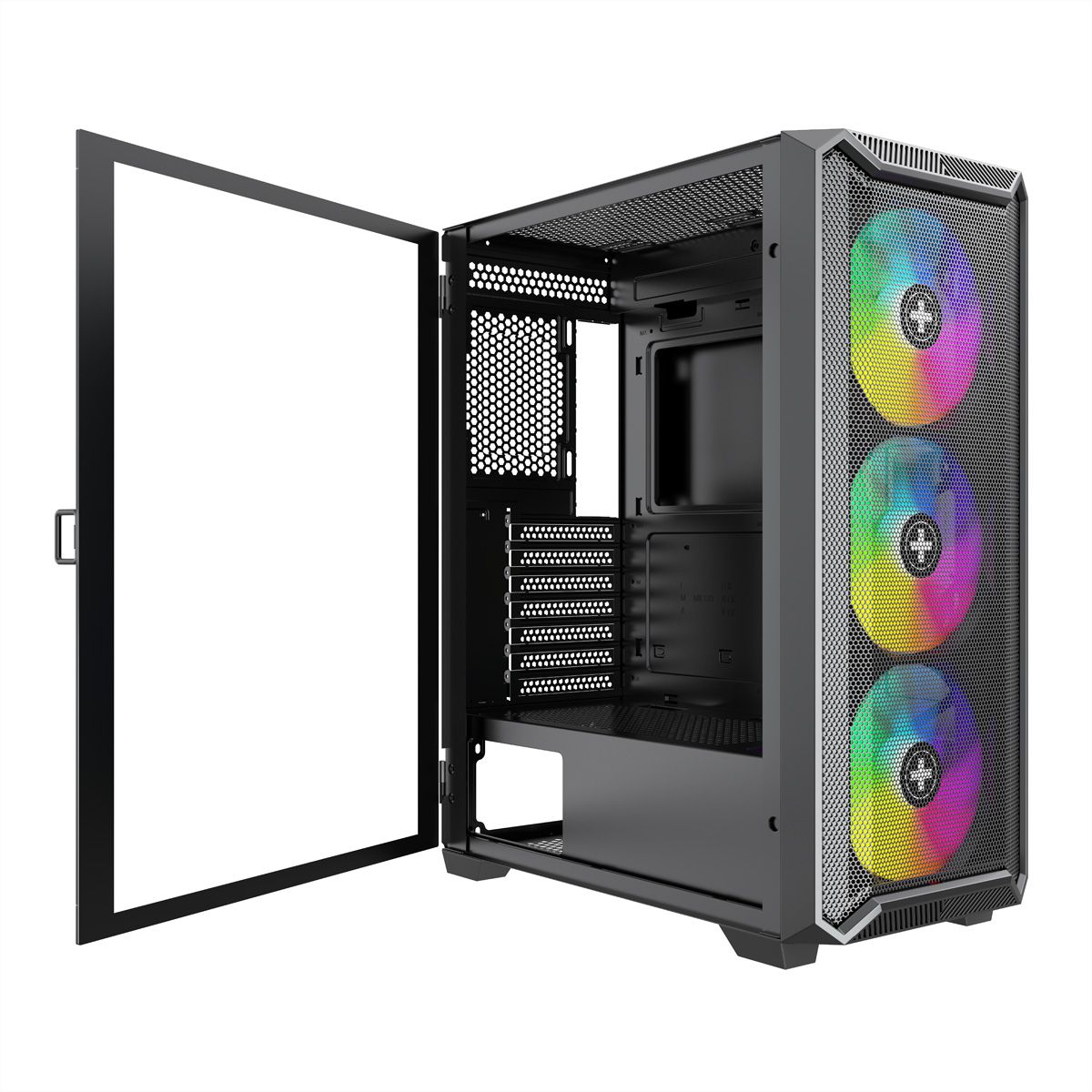Xilence Xilent Blade II X613 RGB Gaming PC-behuizing , RGB ATX Midi Tower