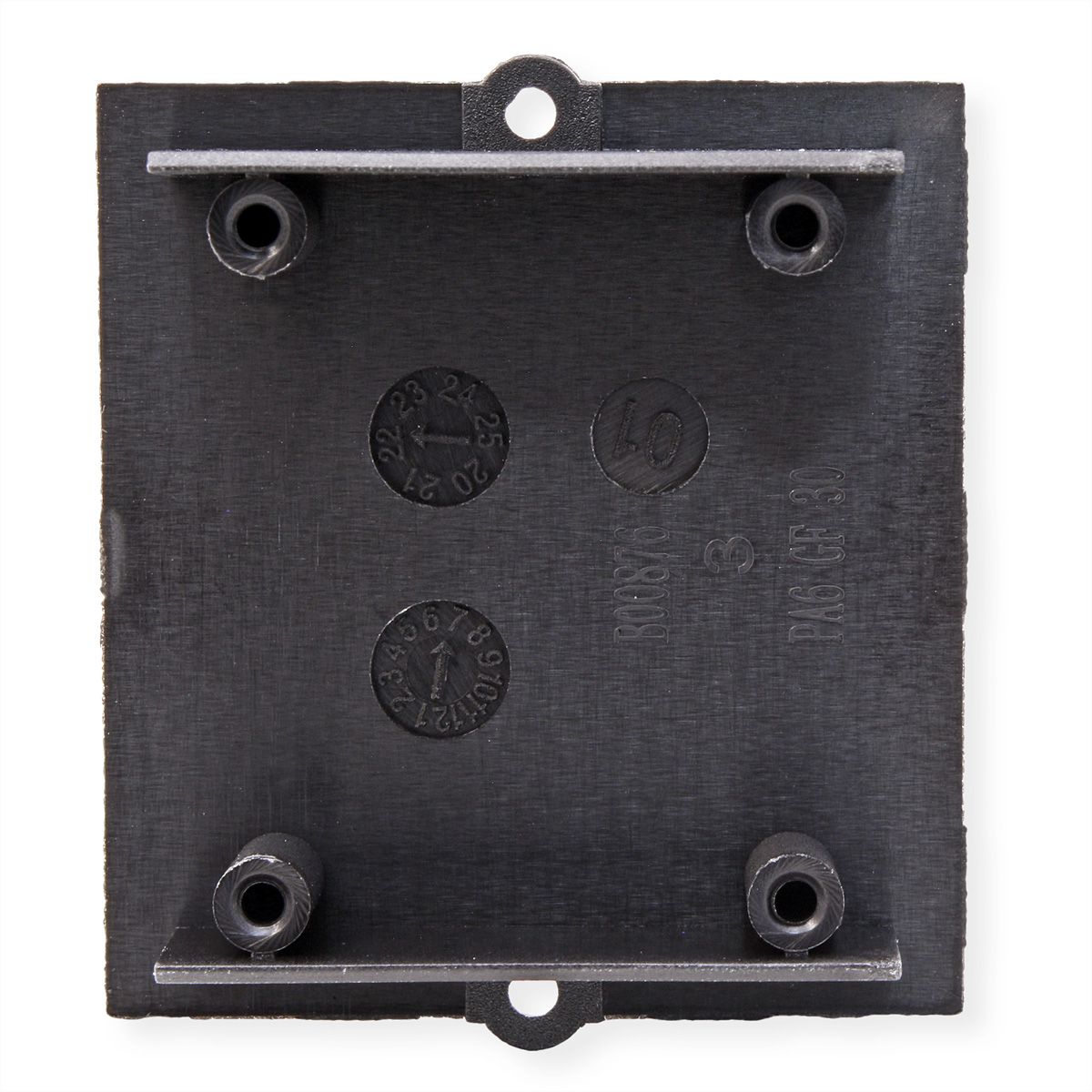 BACHMANN custom module blind deksel met schroefdome, zwart
