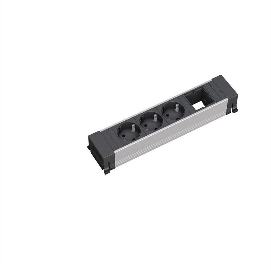 BACHMANN CONFERENCE TOP FRAME Medium inzetstuk 3x geaard contact 1x ABD