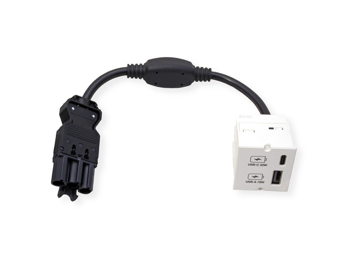 BACHMANN USB A/C 22Watt Charger CM white, white