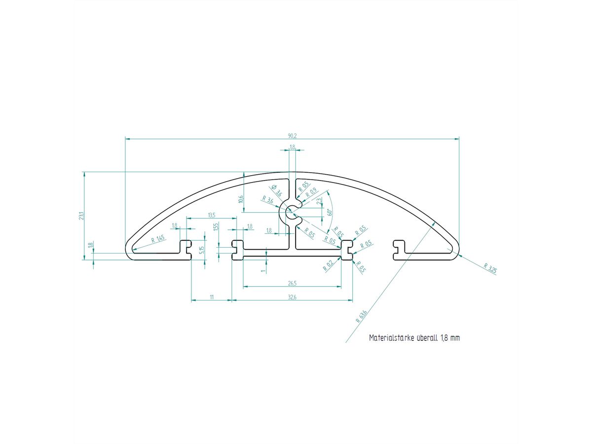 BACHMANN Easy-Bridge 100cm ALU geanodiseerd