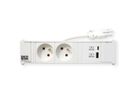 BACHMANN CONI 2xUTE 1xUSB A/C 22W 0.2m GST18 RAL9010
