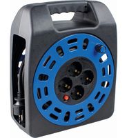 BACHMANN retractable cable box 4x earthing contact AC230V, 20 m