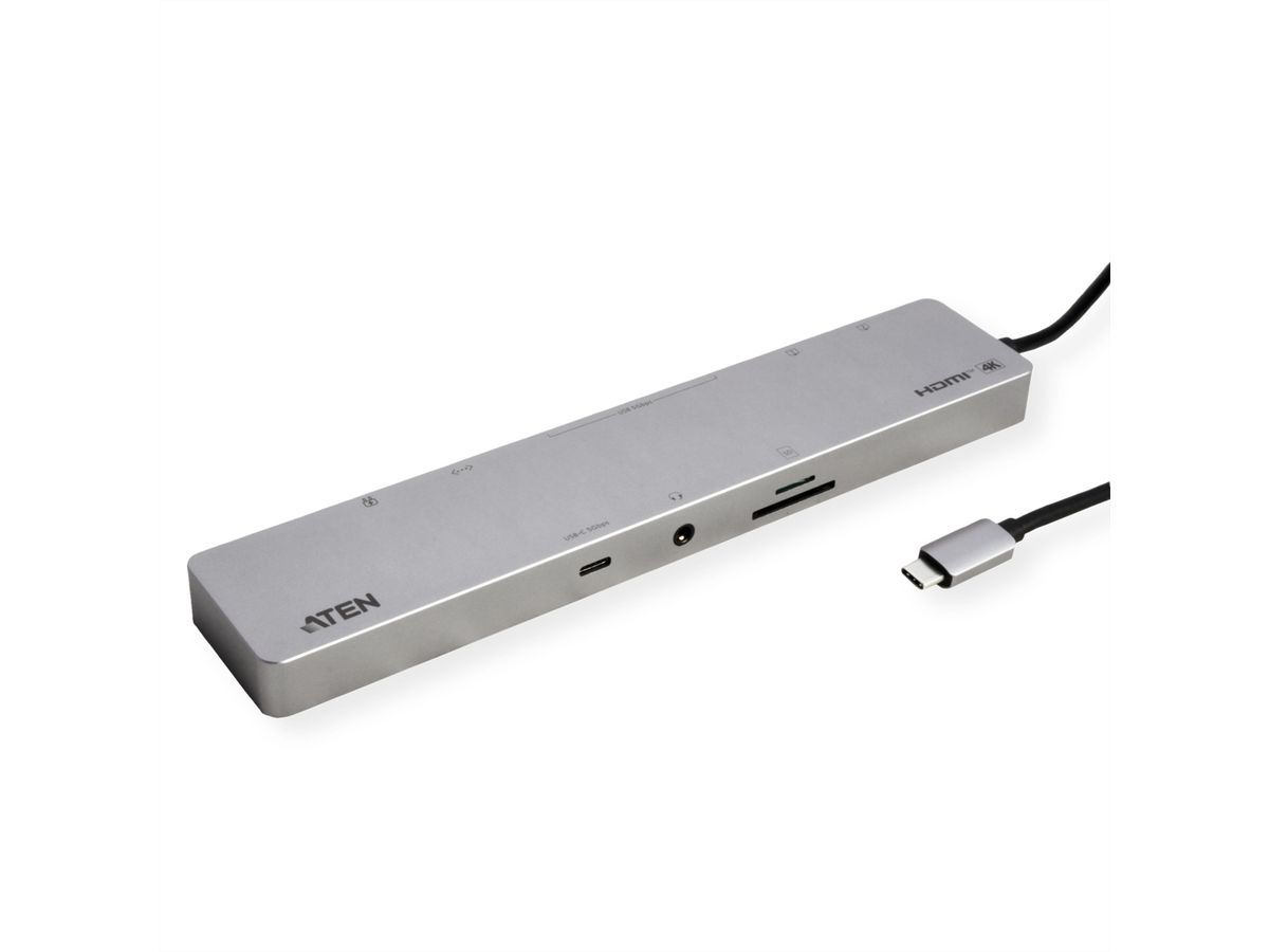 ATEN UH3240 USB-C Dock 4K Dual Display mit Power Passthrough