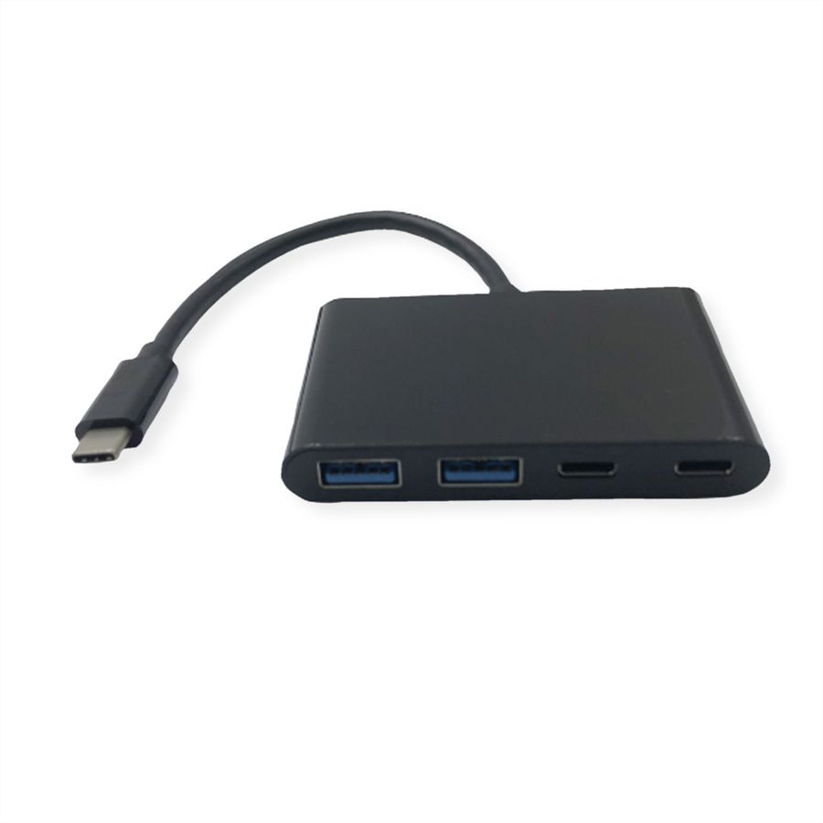 VALUE USB 3.2 Gen 2 Hub, 4x (2x A+ 2x C), Type C aansluitkabel