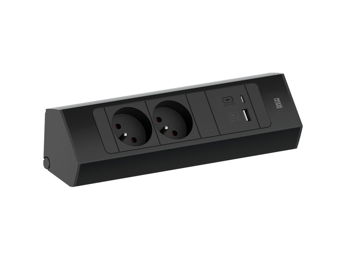 BACHMANN CASIA 2 2xUTE 1xUSB A/C 22W 2.0m AEH SW