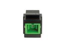 ROLINE Fiber Optic Keystone Jack, SC Simplex, Multimode, OM5