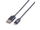 VALUE USB 2.0-synchronisatie- en oplaadkabel met Lightning-connector, 1 m