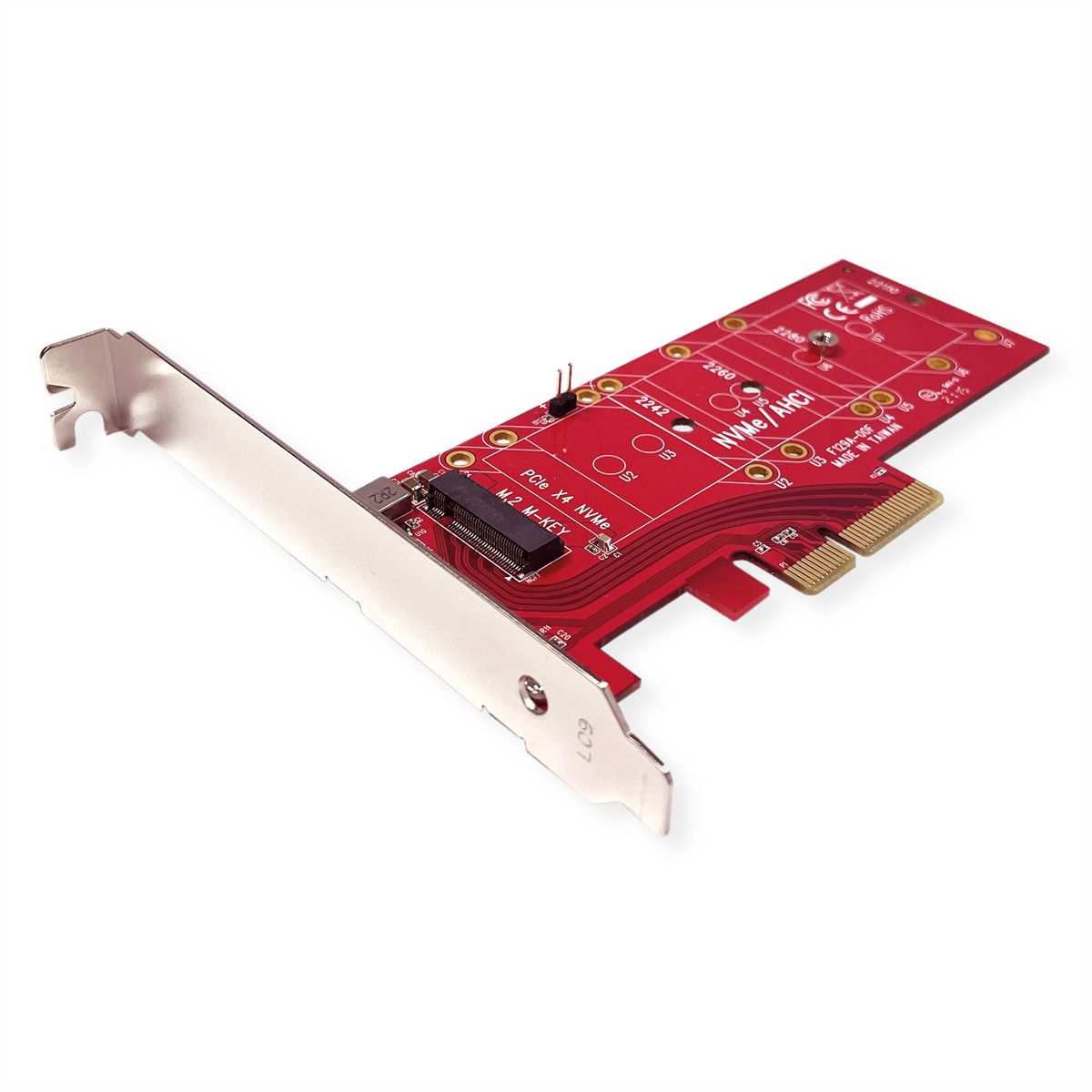 ROLINE PCIe 4.0 x4 3.3V5A hostadapter voor PCIe-NVMe M.2 110mm SSD