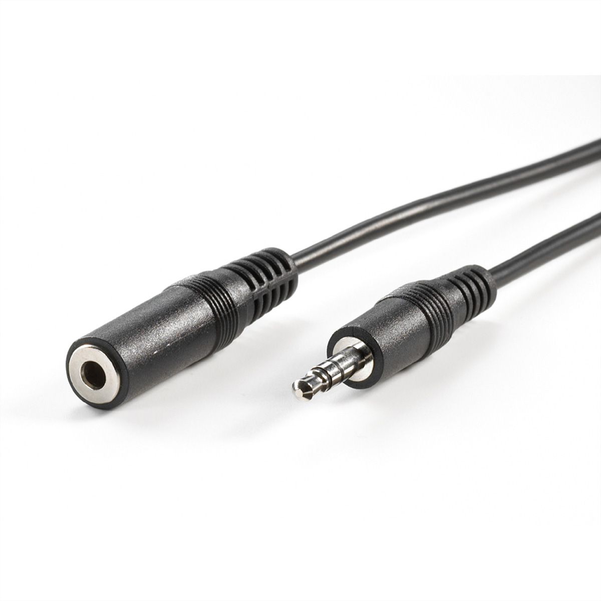 VALUE 3.5mm Extension Cable, M - F, black, 10 m