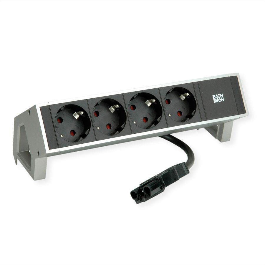 BACHMANN DESK2 4x geaard stopcontact