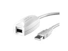 VALUE USB 2.0 verlenging, 1 poort, wit, 5 m