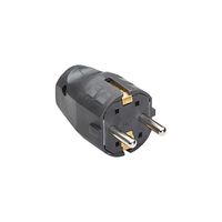 BACHMANN mounting plug, for supply cable H03VV-F3G0.75-1.0-1.5mm, black