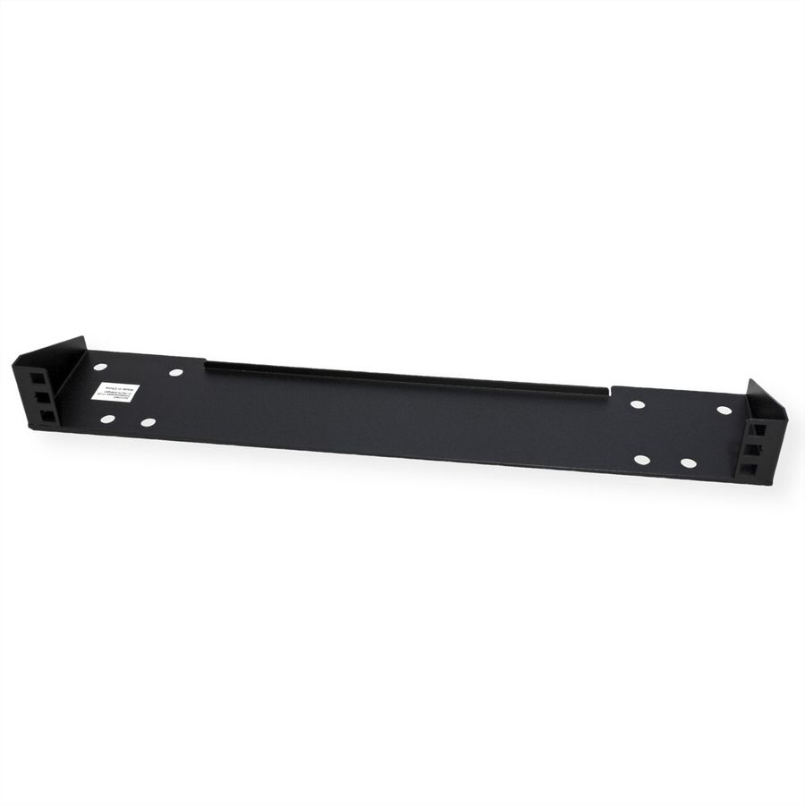 19" wand-/ondersteuningsbeugel, 1 HE, zwart