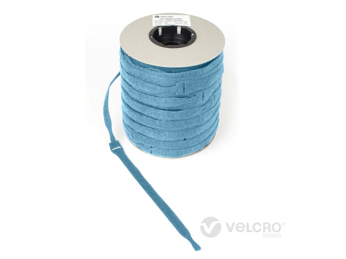 VELCRO® One Wrap® Bindband 20 mm x 230 mm, 750 stuks, turkoois
