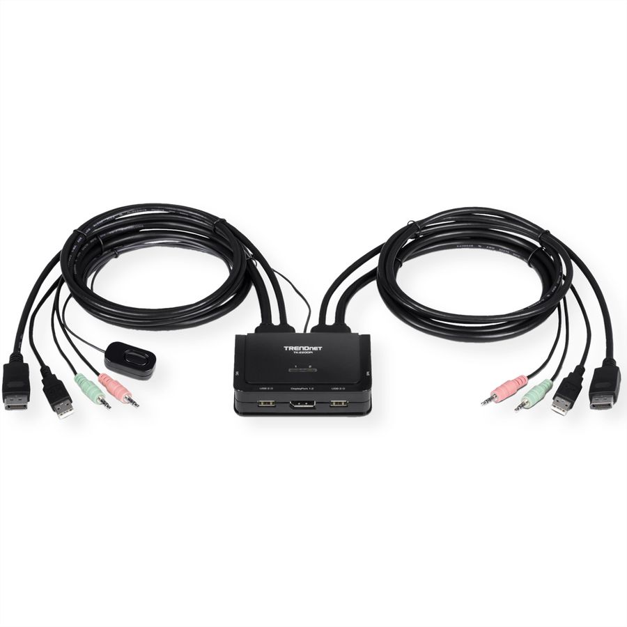 TRENDnet TK-220DPi KVM Switch, 2-poorts 4K DisplayPort