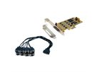 EXSYS EX-45368 PCI Express 8x serieel, incl. LP-beugel en Octopus-kabel