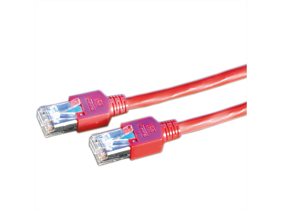 DRAKA SF/UTP-Patchkabel Cat.5e (Class D), rood, 10 m