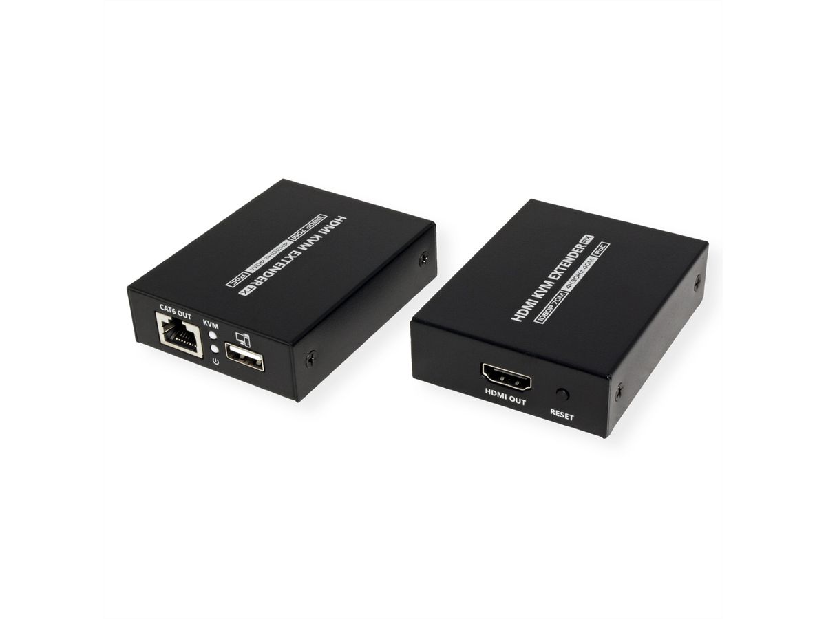 VALUE KVM-Extender via Cat.6/6A, HDMI 4K30, max. 40m